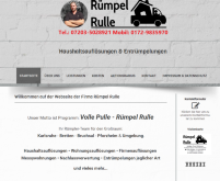 Erstellung Webseite + Flyer + Visitenkarten: www.Ruempel-Rulle.de